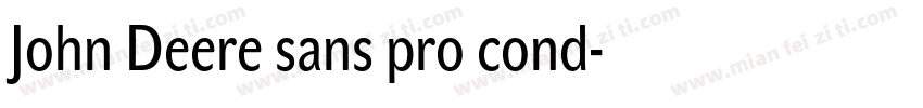 John Deere sans pro cond字体转换